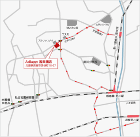 神戸苦楽園店MAP